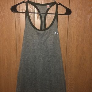 Army green adidas tank top